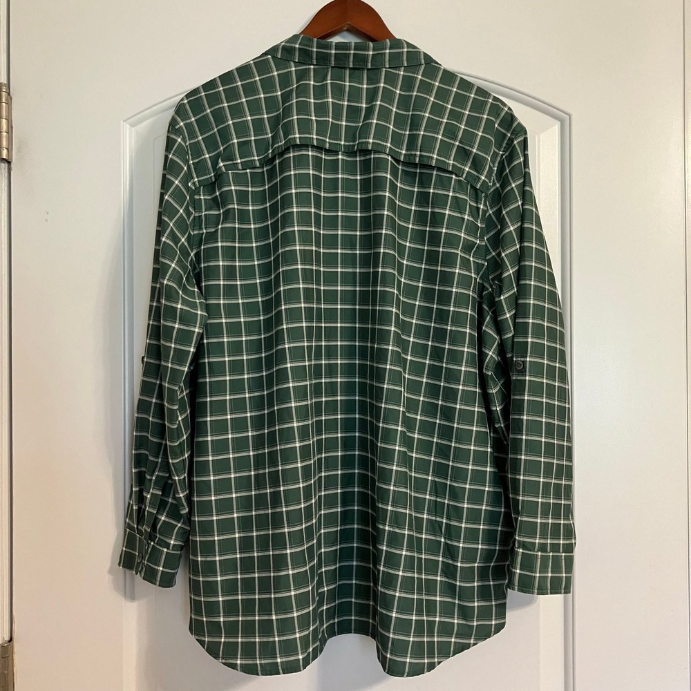 Eddie Bauer Travex Classic Fit Hiking Shirt Green Plaid Button Up
Outdoors 2XL - Picture 2 of 9